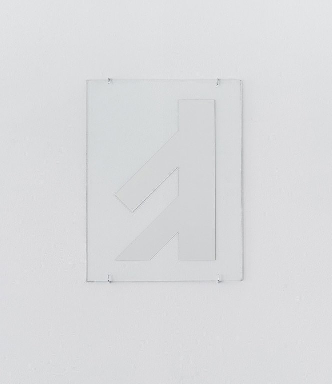 'Alphabet' A2. Mirrorized glass